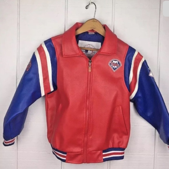 MLB Other - MLB PHILLIES Youth Coat 7 Jacket Polyvinyl Leather